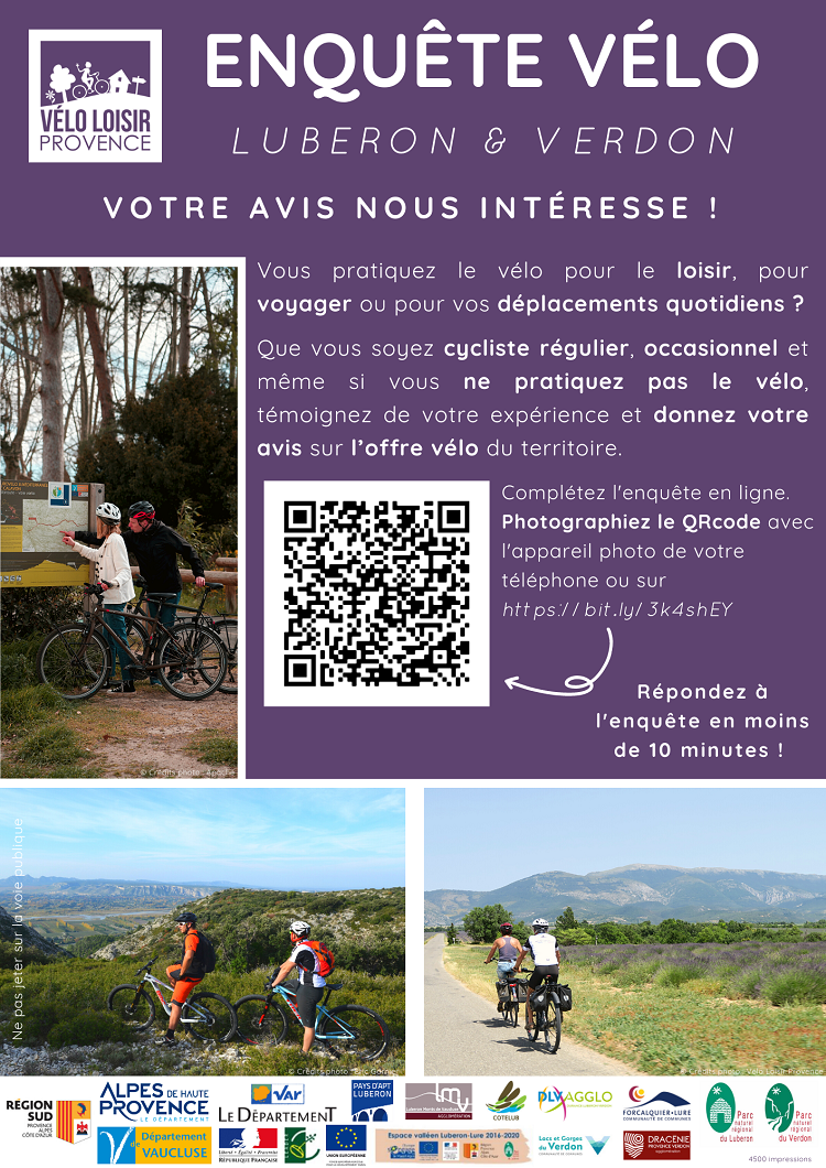 Enquête vélo dans le Verdon - Vélo Loisir Provence