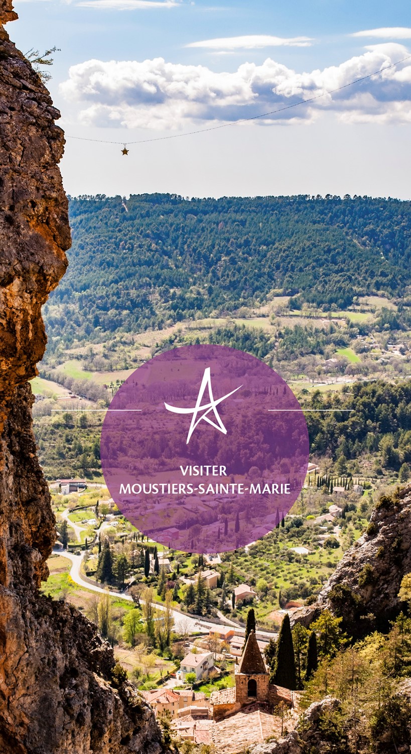 Application gratuite pour supports mobiles "Visiter Moustiers-Sainte-Marie"