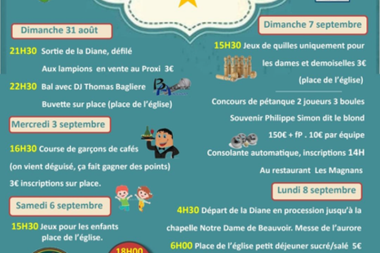 Fête patronale Notre-Dame de Beauvoir_Moustiers-Sainte-Marie