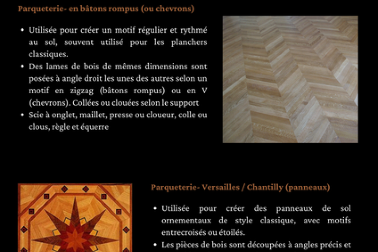 Techniques en parqueterie