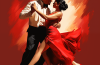 Tango dance " Milonga under the star "_Moustiers-Sainte-Marie