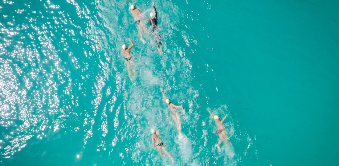 La course bat son plein entre nageurs !