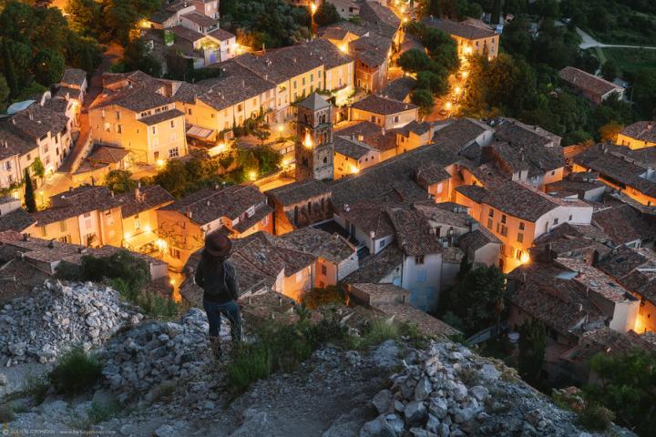 Moustiers by night Moustiers by night