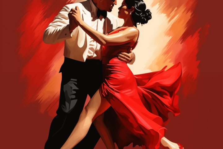 Tango dance " Milonga under the star "_Moustiers-Sainte-Marie