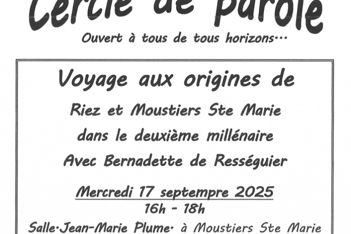 Cercle de Parole_Moustiers-Sainte-Marie Cercle de Parole_Moustiers-Sainte-Marie
