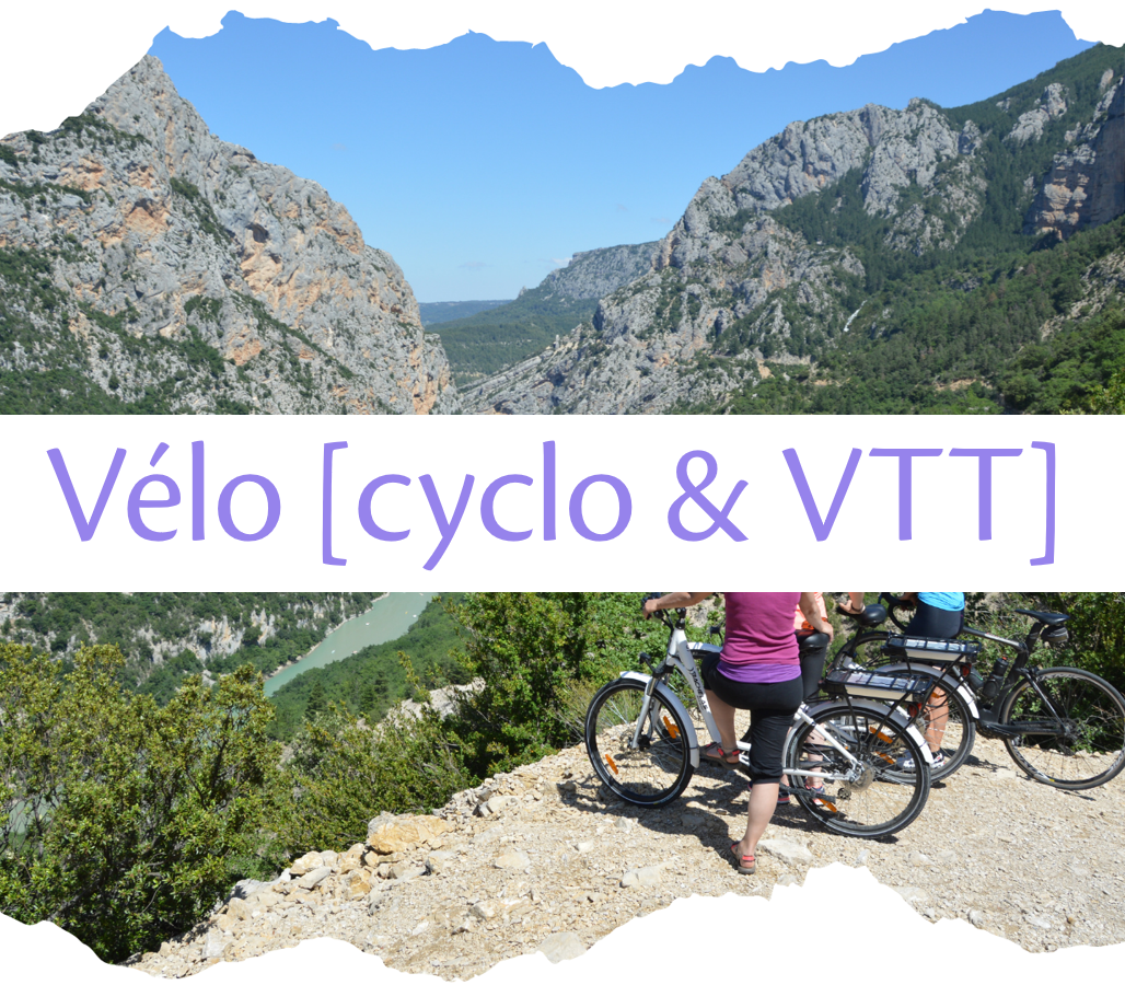 L'activité cyclo & VTT de Moustiers-Sainte-Marie (©Vélo Loisir Provence)