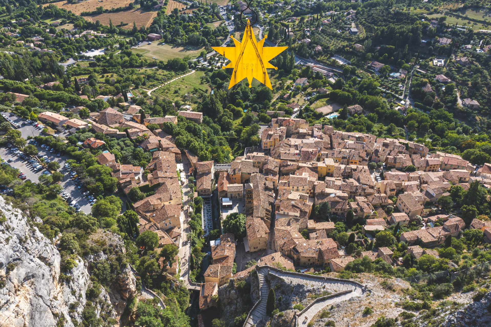 Moustiers vu du ciel