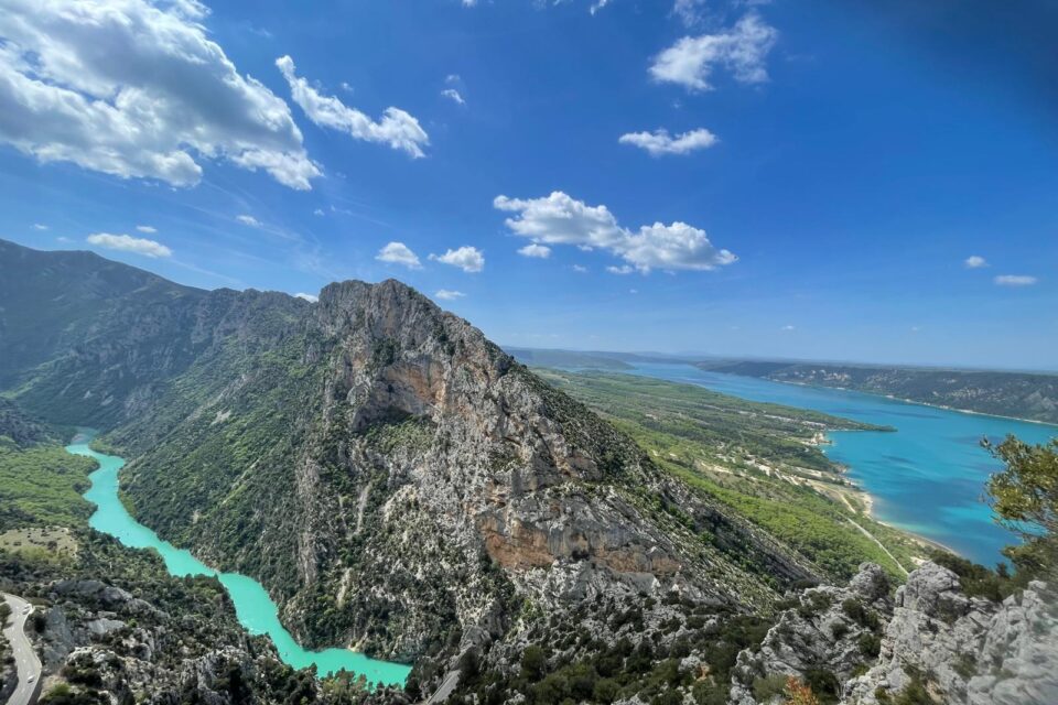 The Gorges du Verdon and the Lake of Sainte-Croix